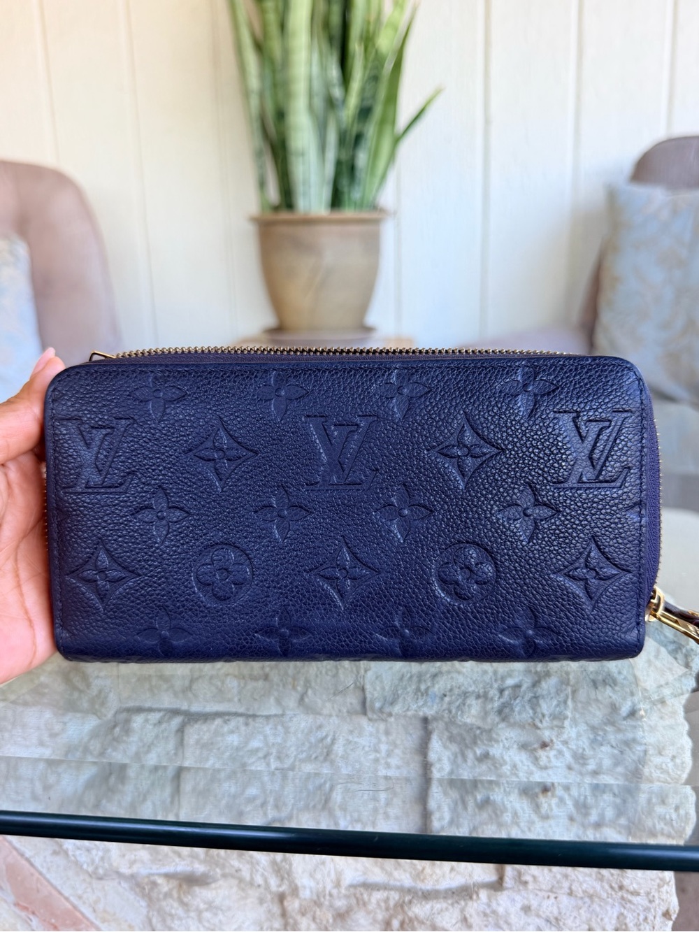Louis Vuitton Impreinte Long Zippy Wallet